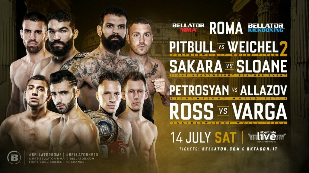 Bellator Rome Announced For July Features Stacked Double Header Mma