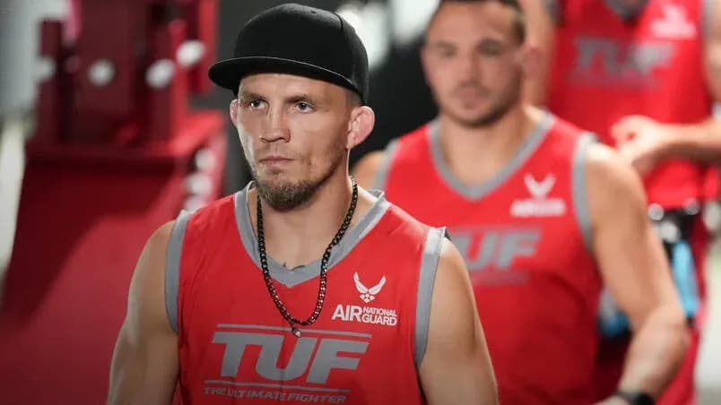 Jason Knight in his lightweight fight during the filming of The Ultimate Fighter at UFC Apex