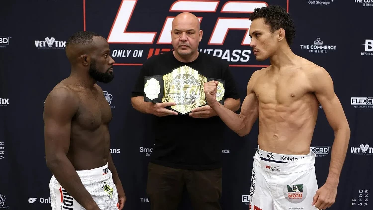 Cody Davis and Igor Siqueira face off ahead of their title fight at LFA 161