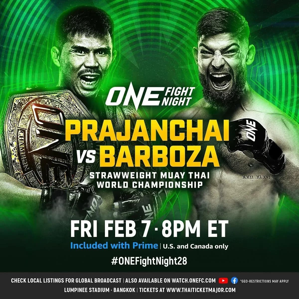 Ellis Badr Barboza aims for championship gold Friday in ONE Fight Night 28.