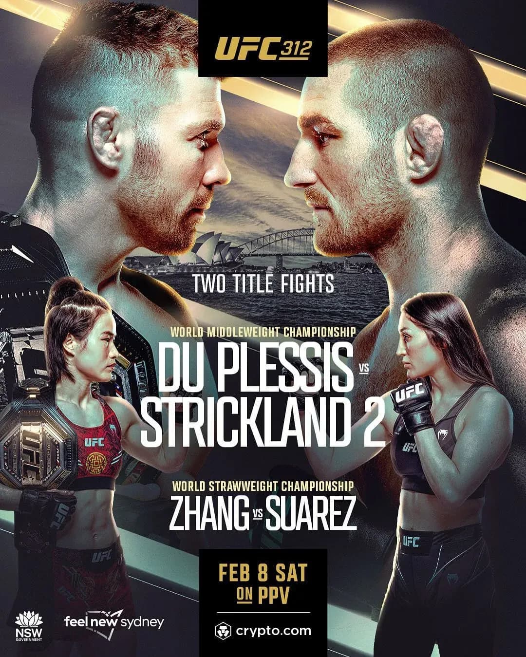 Sean Strickland has asked to keep his rematch vs. Dricus Du Plessis on the feet.