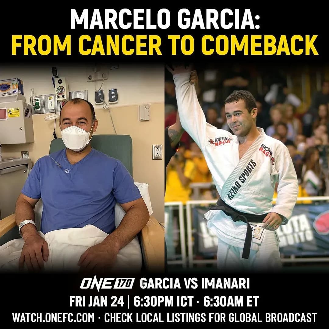 Marcelo Garcia makes his return to competition during ONE 170 on Friday.