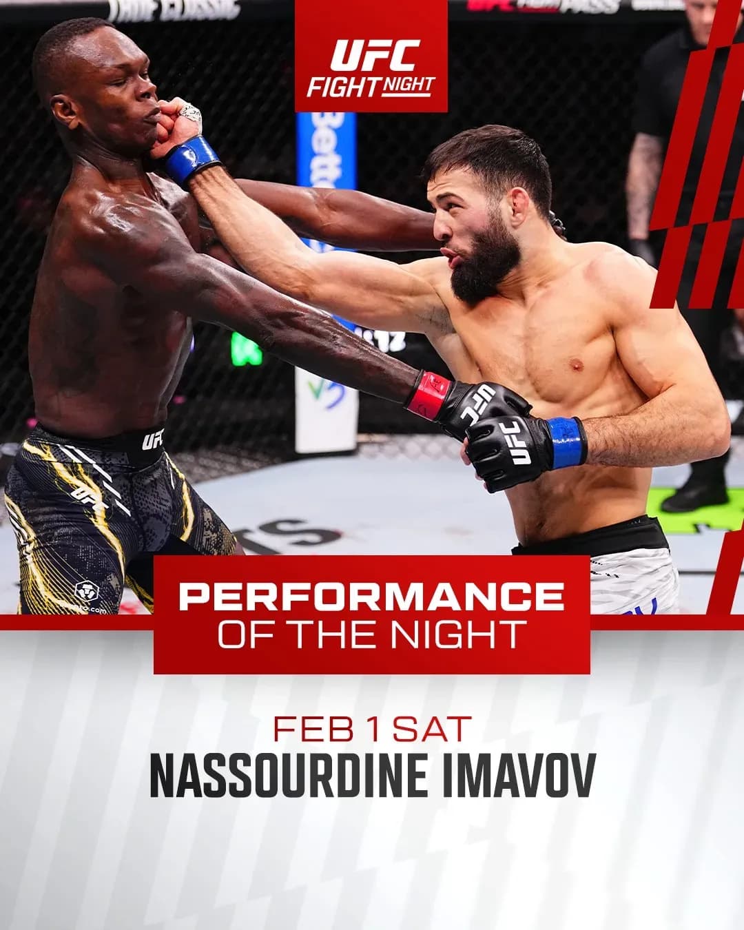 Nassourdine Imavov proved impressive over the weekend in UFC Saudi Arabia.