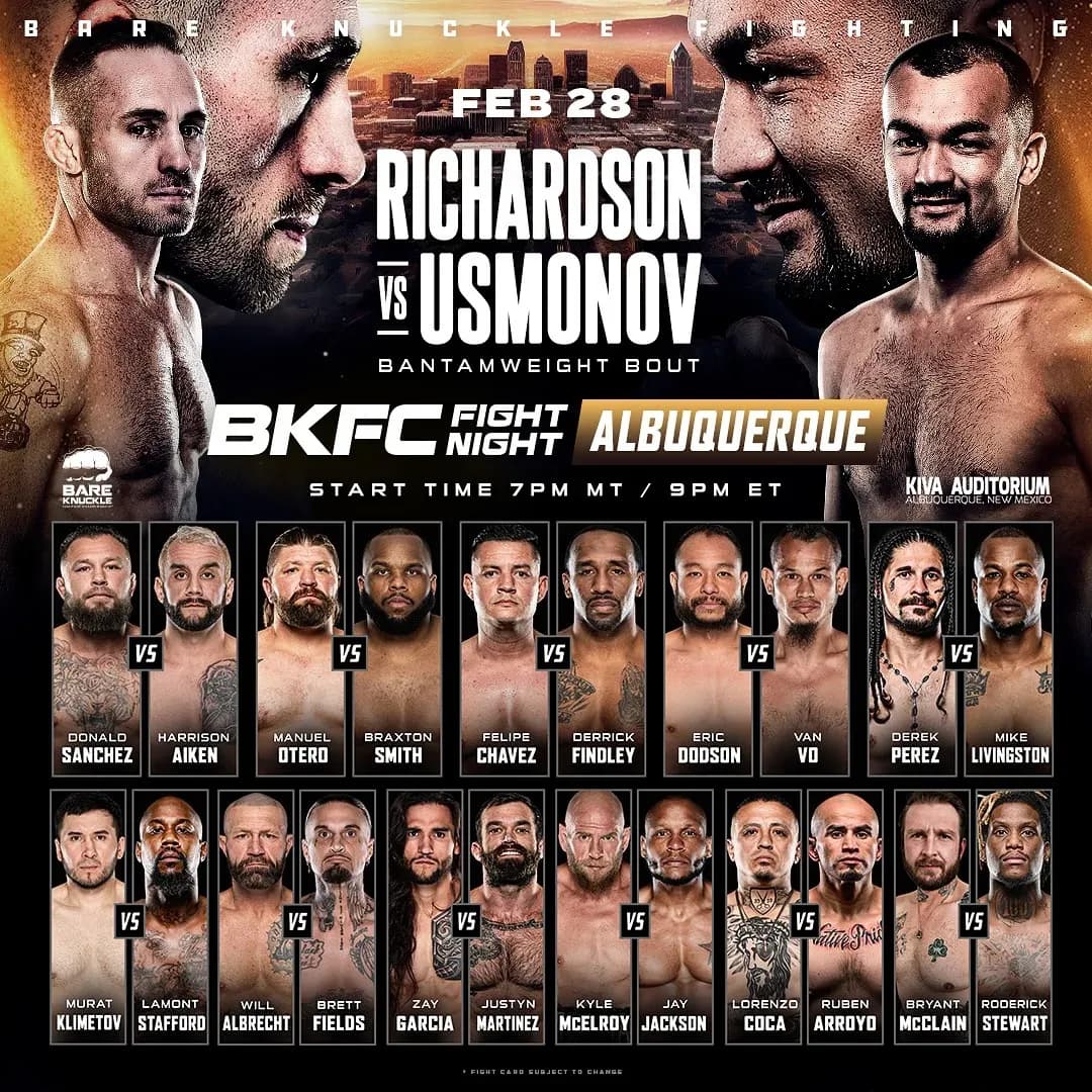 BKFC Albuquerque happens tonight. Drew Zuhosky has the results.