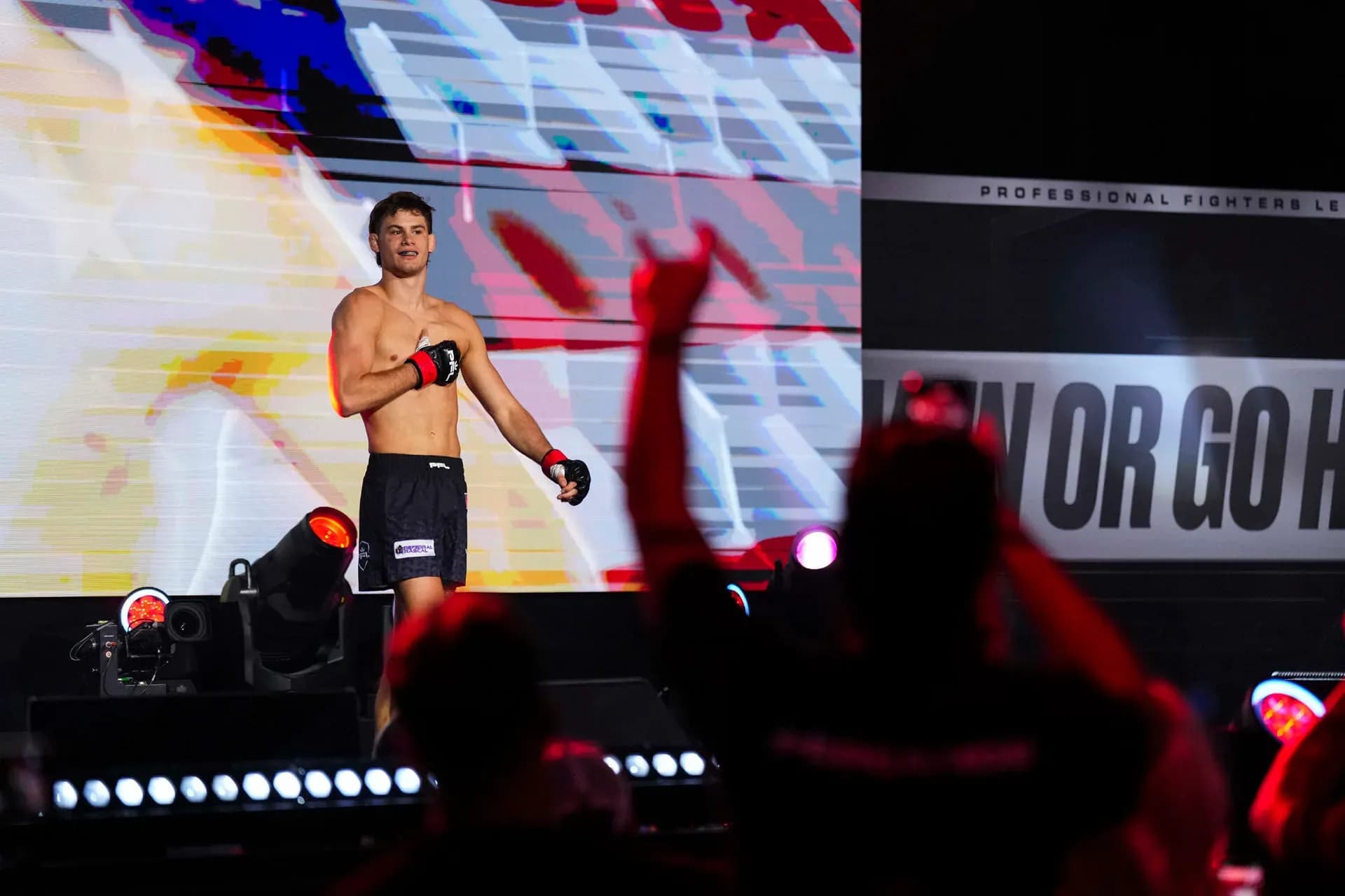 Alexei Pergande, victorious Thursday night at PFL Hollywood.