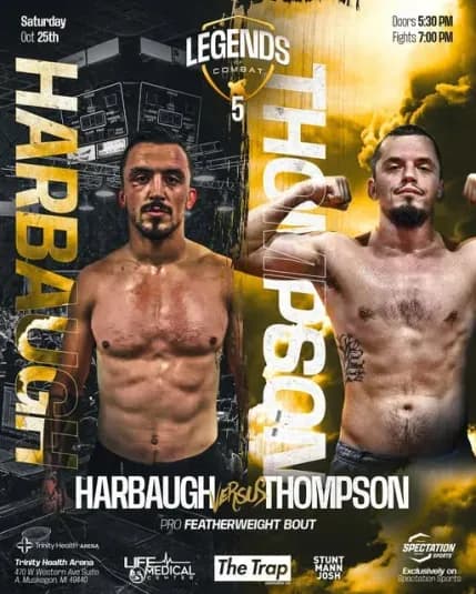 Calvin Harbaugh vs. Mike Thompson headlines Legends of Combat 5.