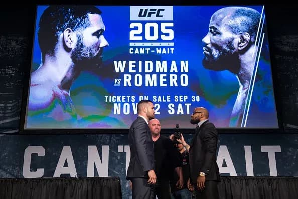 A Guide To UFC 205: Weidman vs. Romero