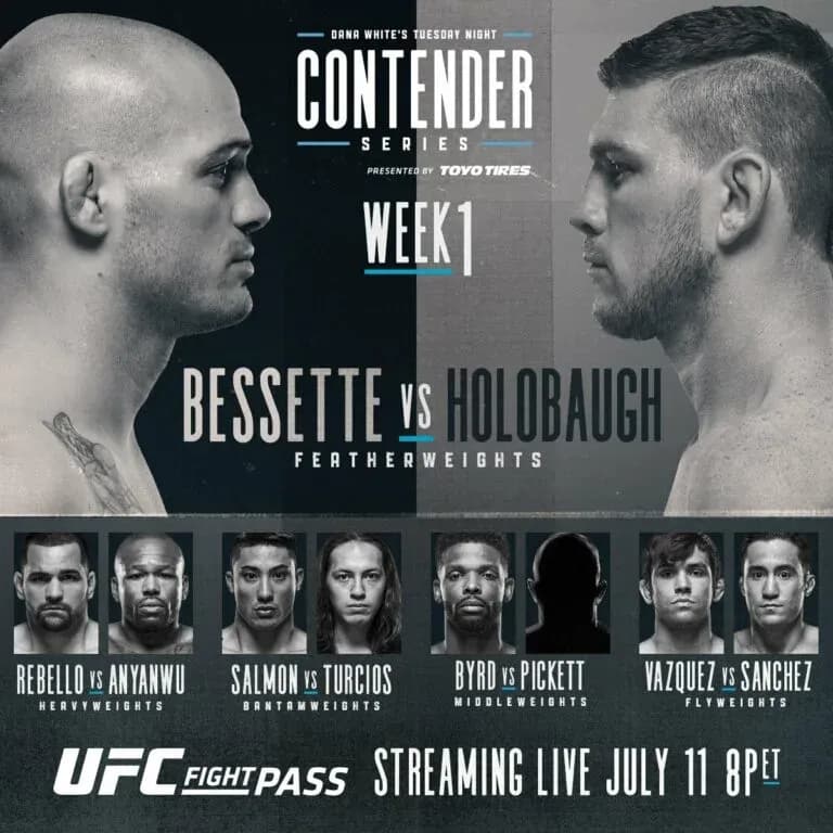 Tuesday Night Contender Series: Week 1 - Live Results