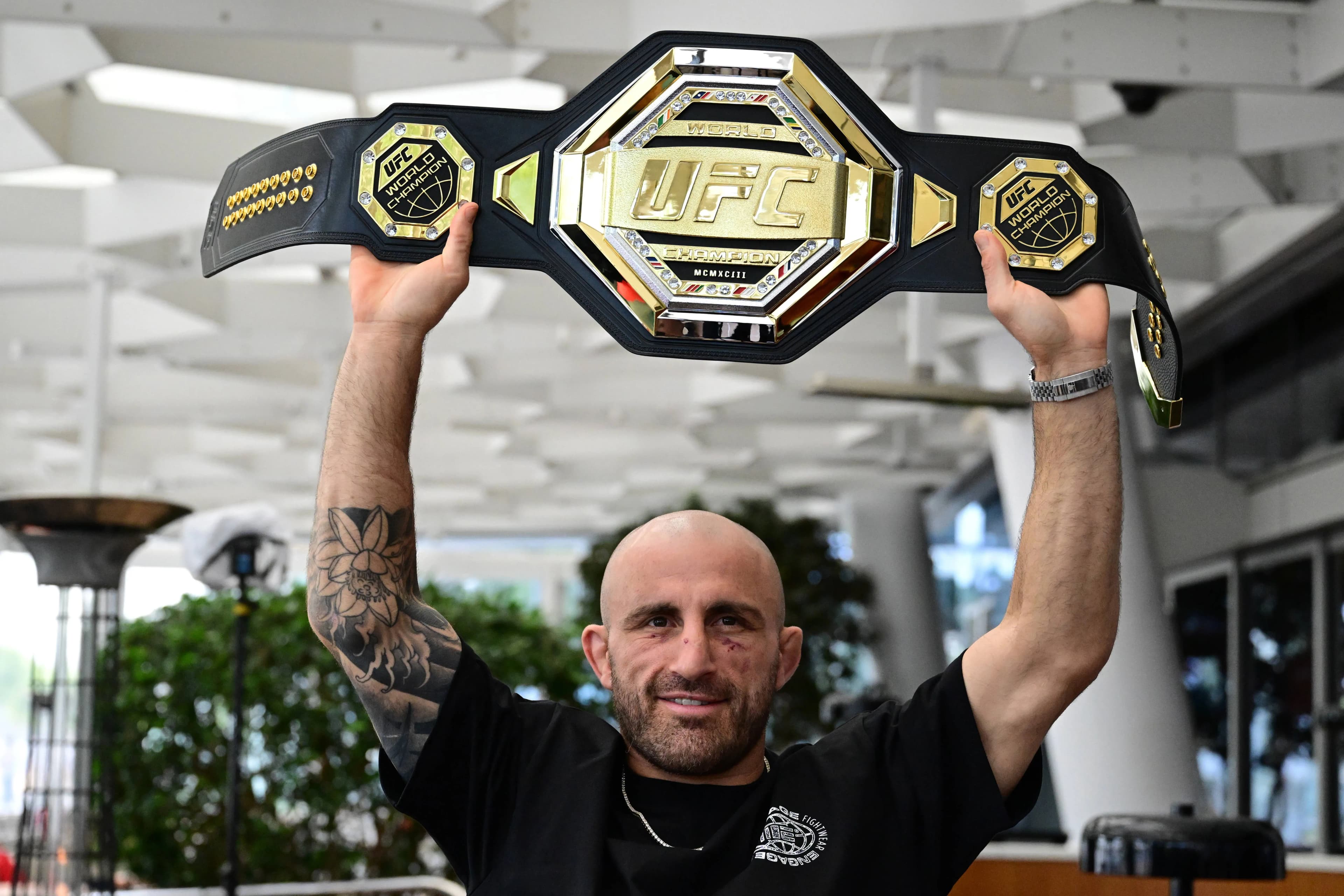ALEXANDER VOLKANOVSKI MEDIA OP, UFC featherweight champion Alexander Volkanovski attends a media opportunity following his victory over Movsar Evloev at Ultimate Fighting Championship (UFC) 333 in Abu Dhabi, at Crown Terrace in Sydney, Monday, October 26, 2026. ( NO ARCHIVING SYDNEY NEW SOUTH WALES Australia Copyright: xDEANxLEWINSx 20261026118087834225