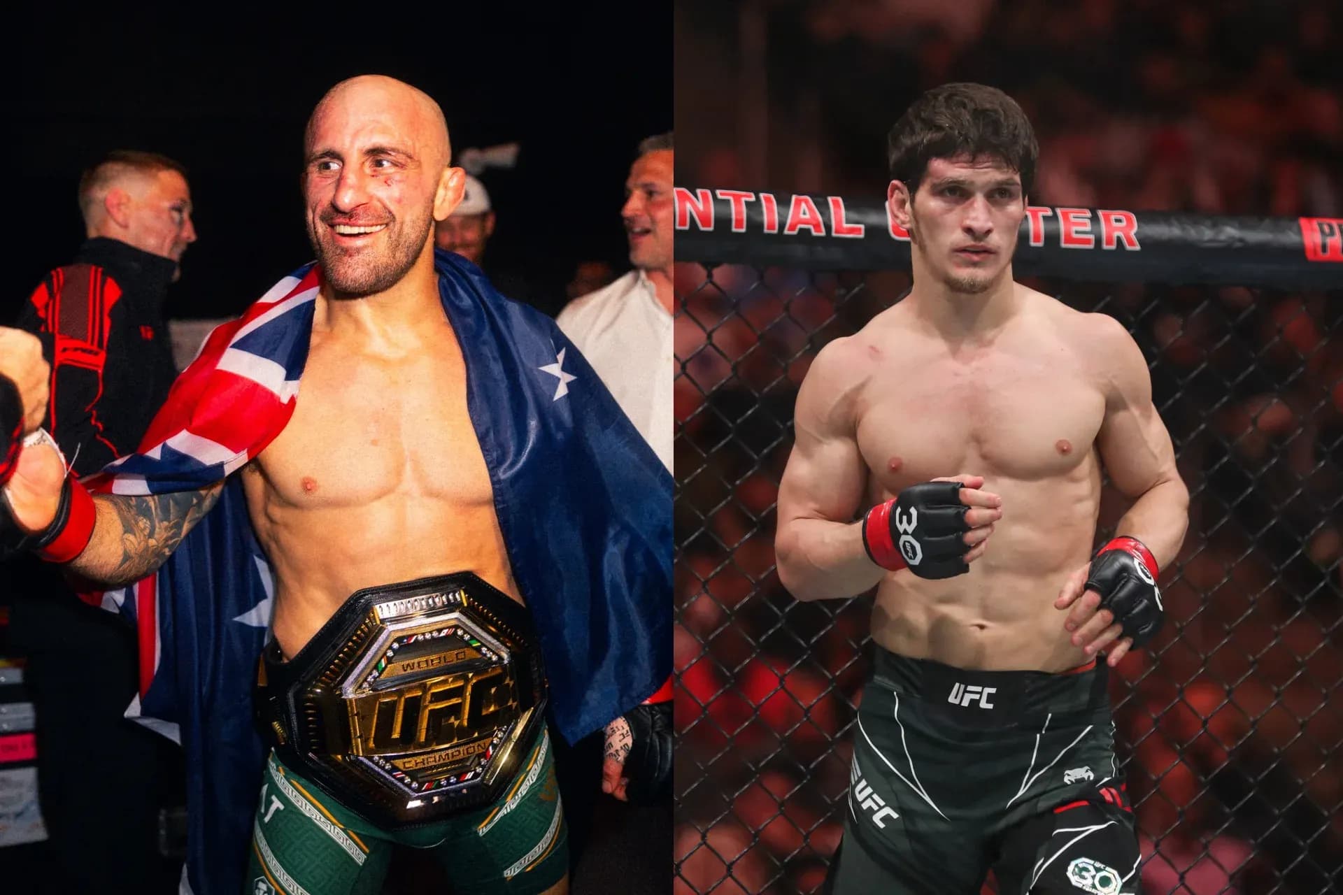 Alexander Volkanovski and Movsar Evloev