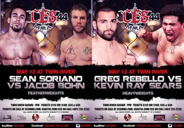 Sean Soriano, Greg Rebello Fight Poster