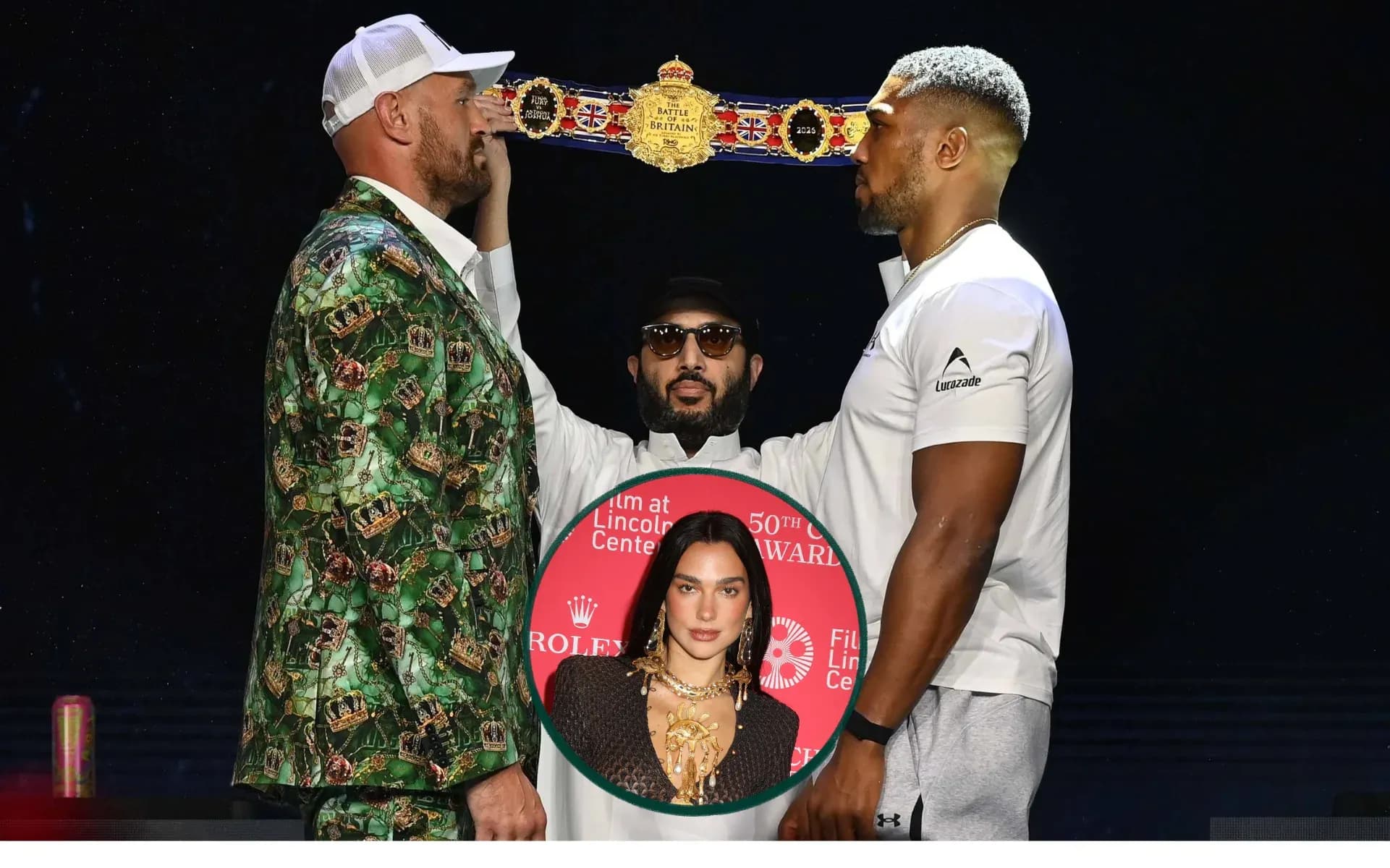 Anthony Joshua vs. Tyson Fury, Dua Lipa