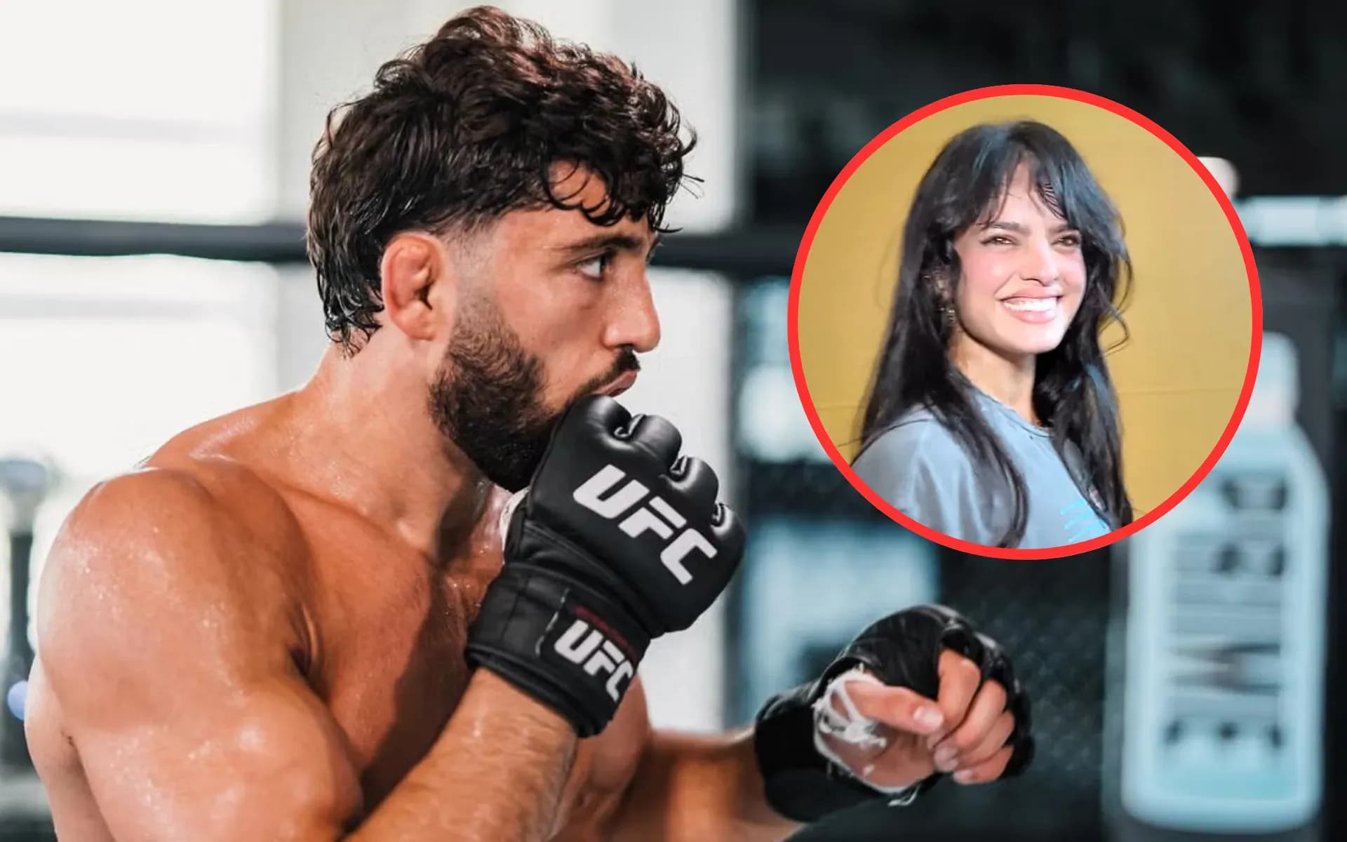 Arman Tsarukyan and Nina-Marie Daniele have partaken in a funny skit before UFC 331 