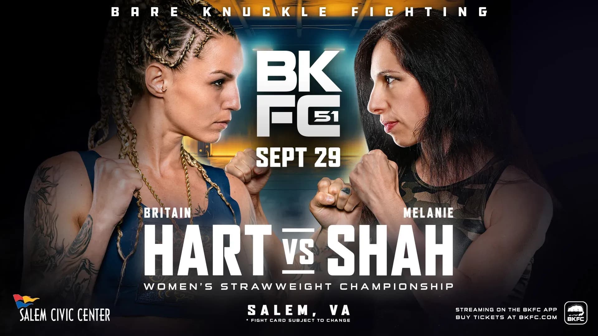 BKFC 51 SALEM: Hart vs Shah