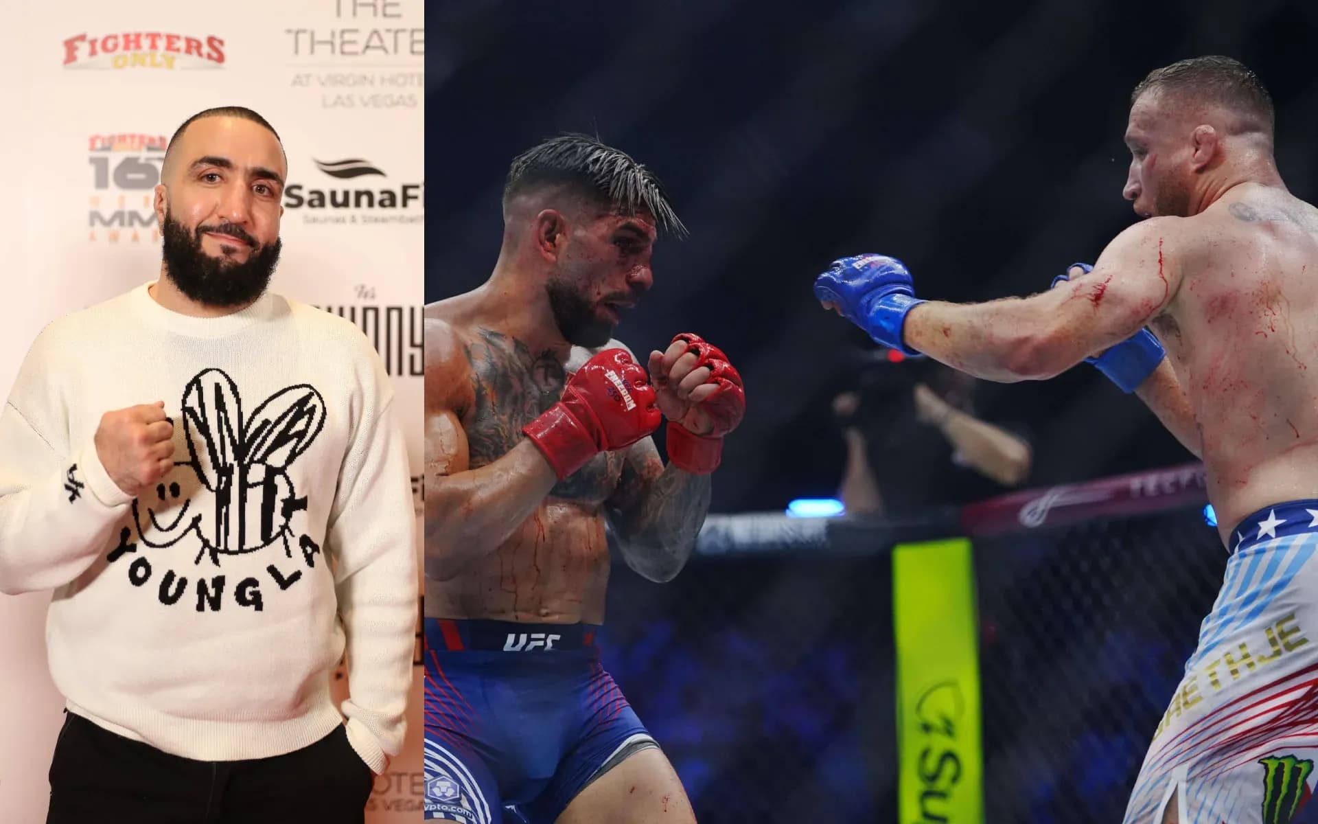 Belal Muhammad, Ilia Topuria and Justin Gaethje