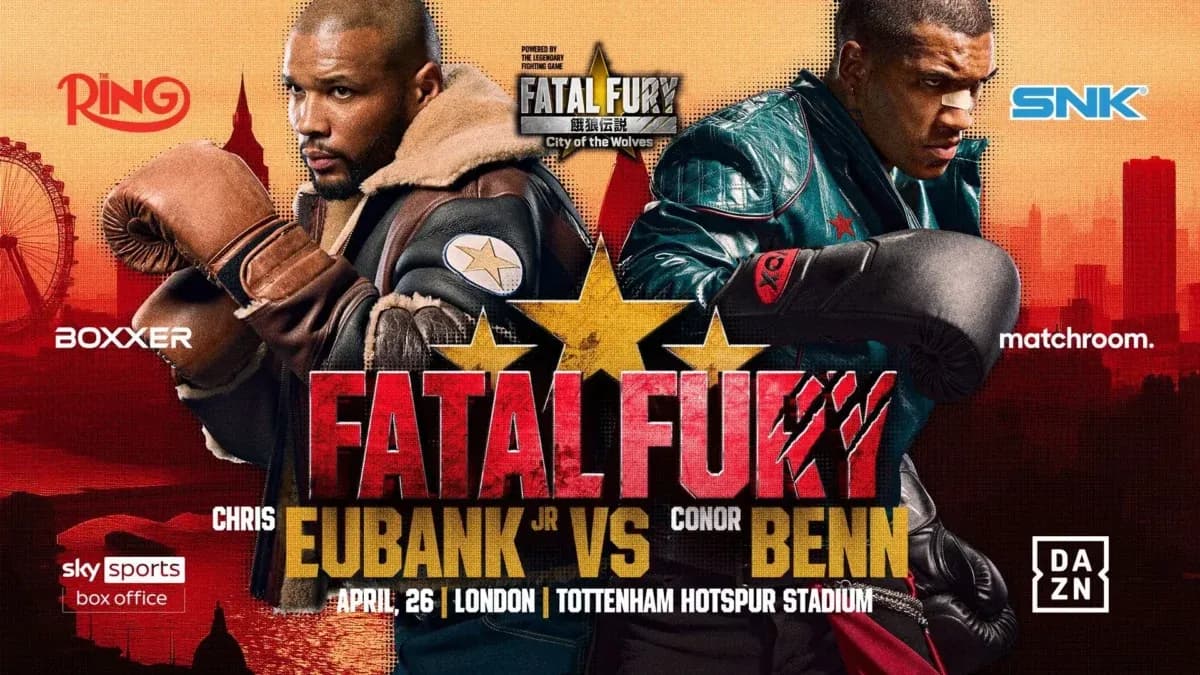 Eubank Jr vs Benn goes down this weekend. Official fight poster