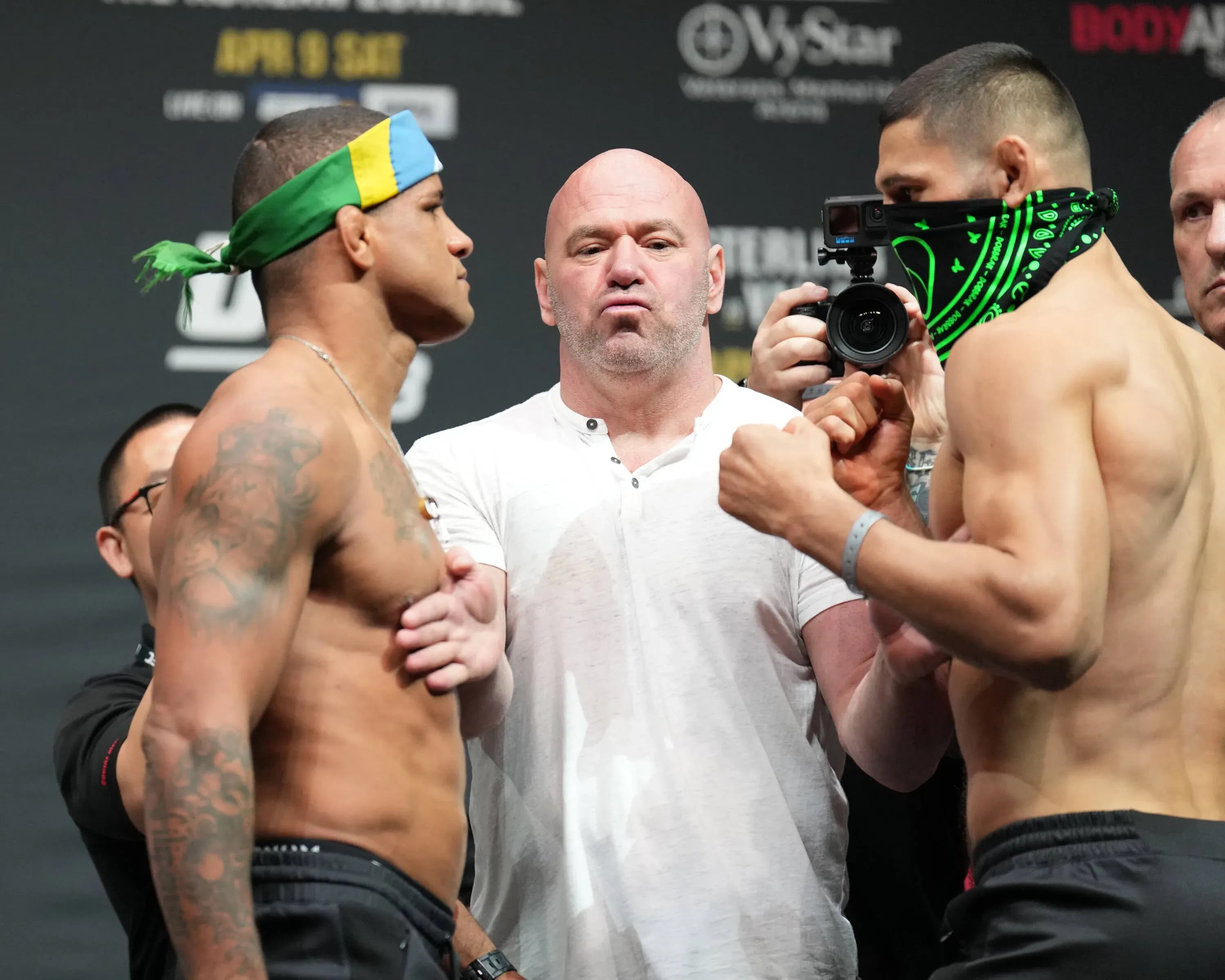Burns and Chimaev face off