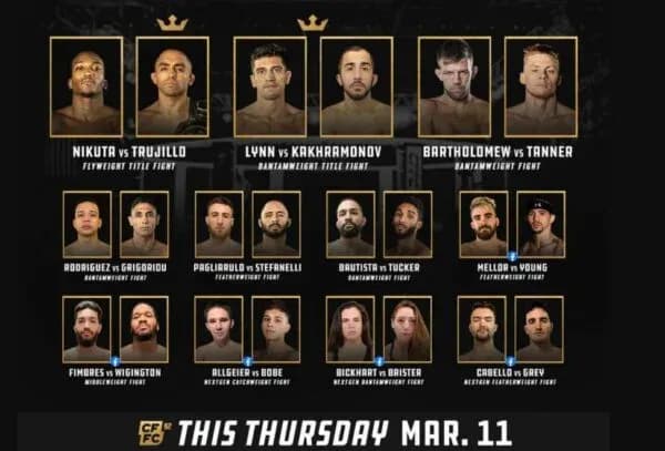 Cage Fury 92 Results