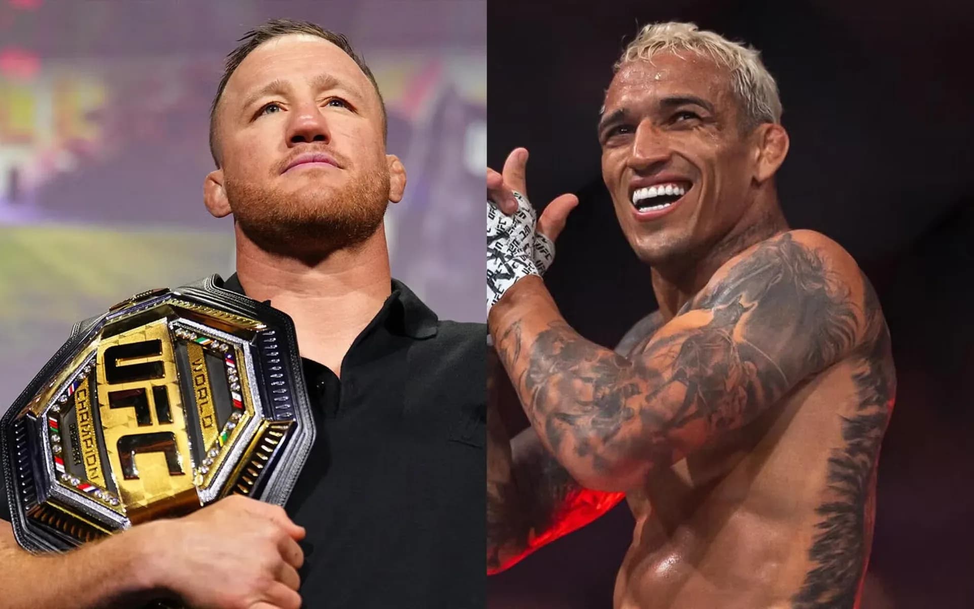 Justin Gaethje and Charles Oliveira clashed inside the Octagon back in 2022. 