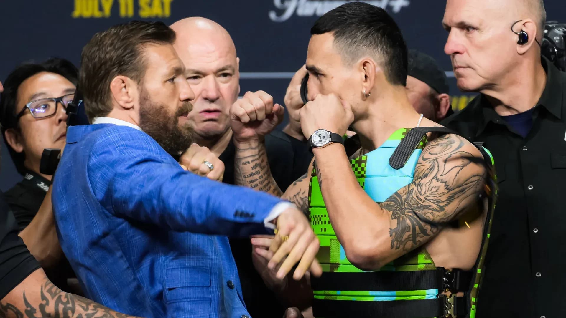 Conor McGregor's head coach has jokingly suggested that "The Notorious" stay away from Holloway.