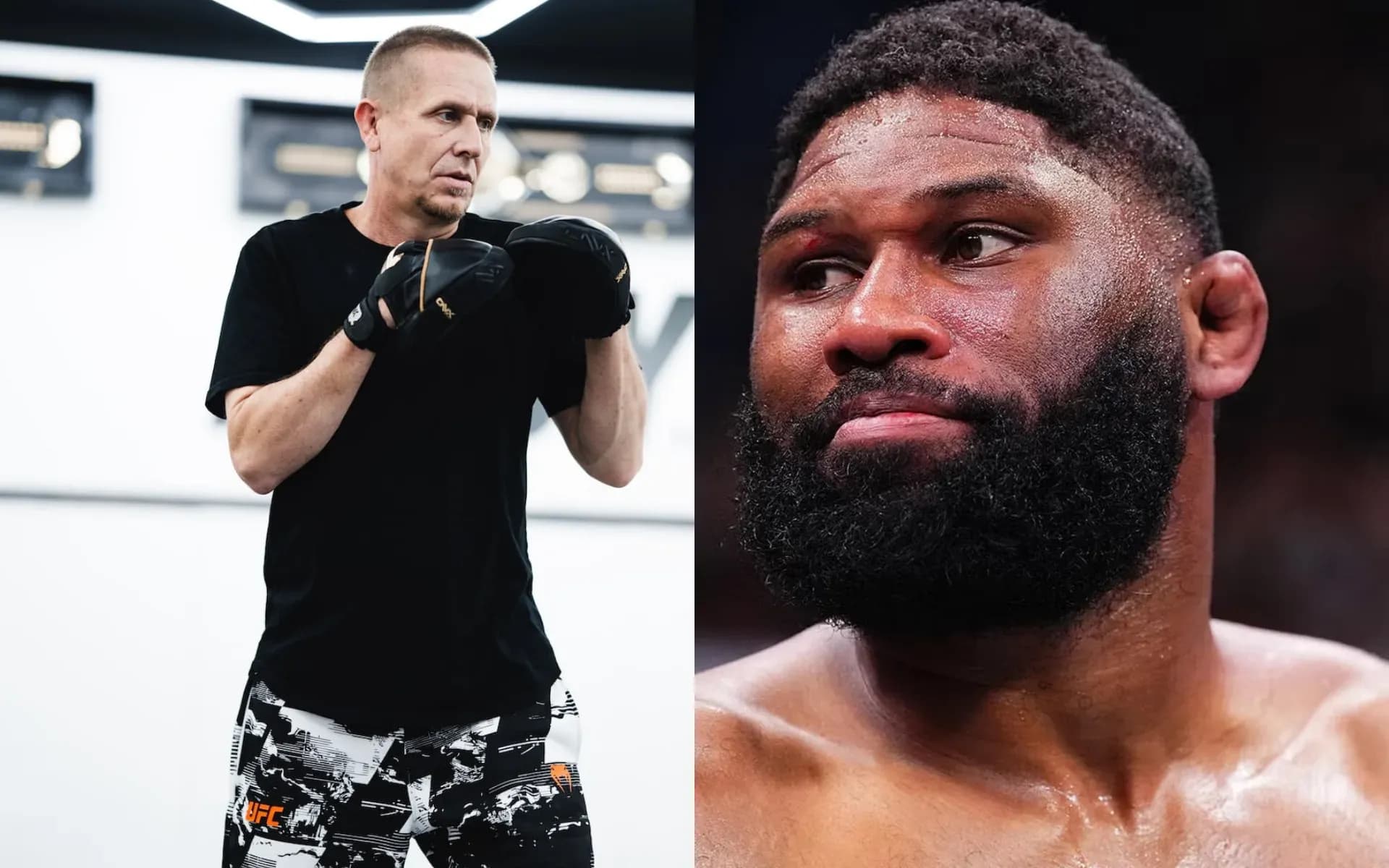Trevor Wittman imparted his advice to Curtis Blaydes 