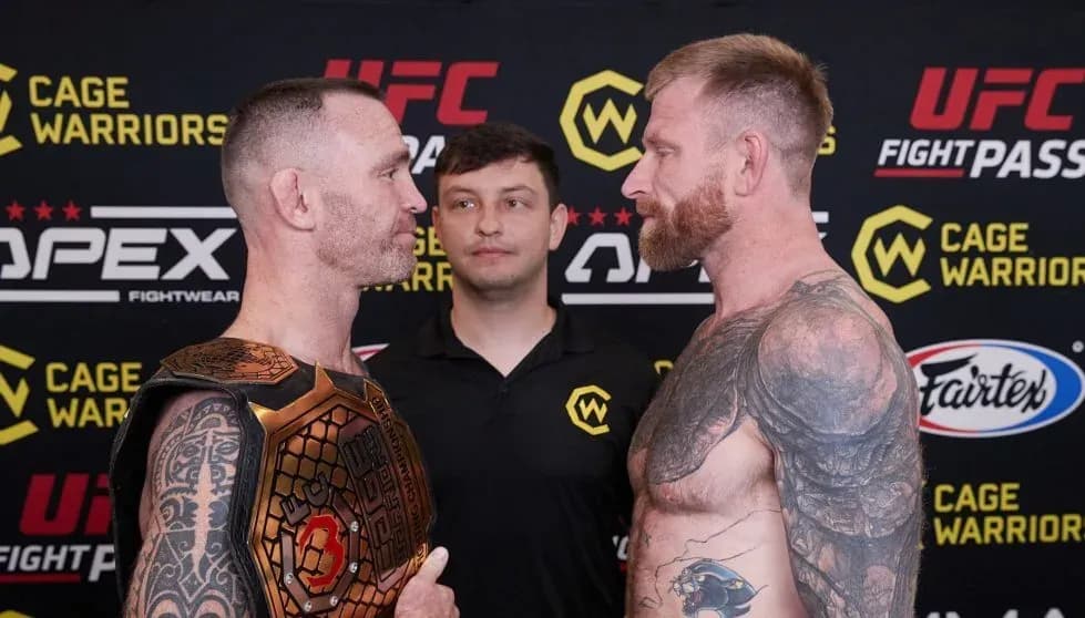 James Webb and Mick Stanton face off ahead of their title fight at CW 157.