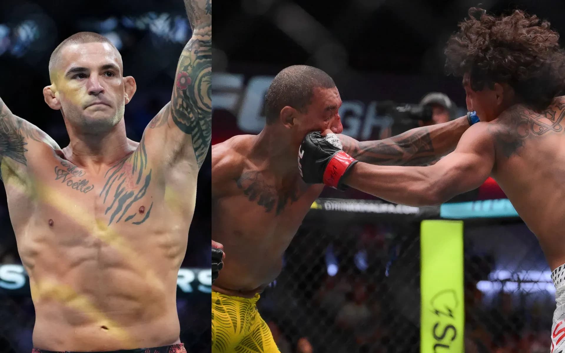 Dustin Poirier, Raoni Barcelos and Raul Rosas Jr