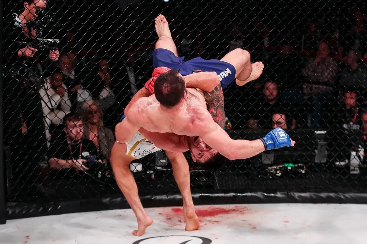 johnny eblen throws Tokov in the final round