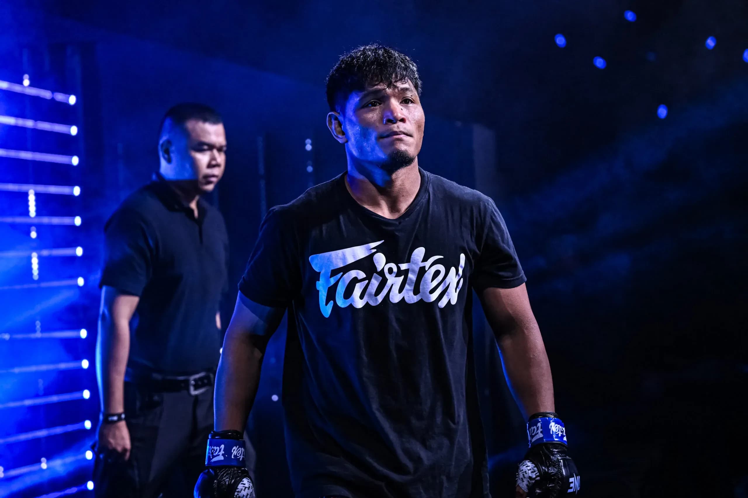 Filipino MMA fighter Carlo Bumina-ang makes his entrance at ONE FIght Night 37