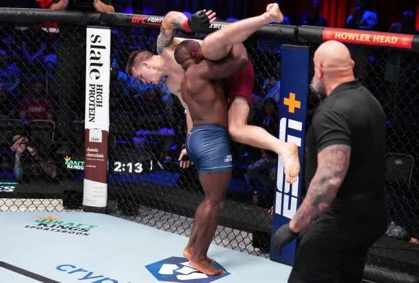 Torrez Finney takes down his opponent on Dana White's Contender Series