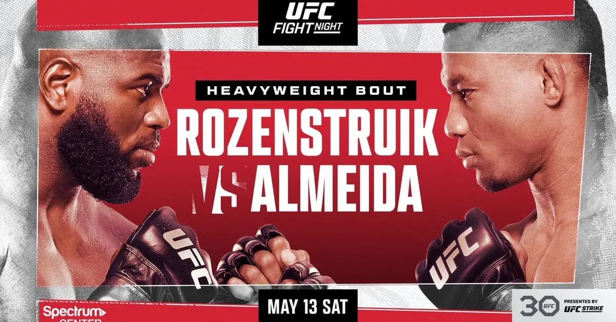 UFC on ABC 4: Rozenstruick vs. Almeida poster.