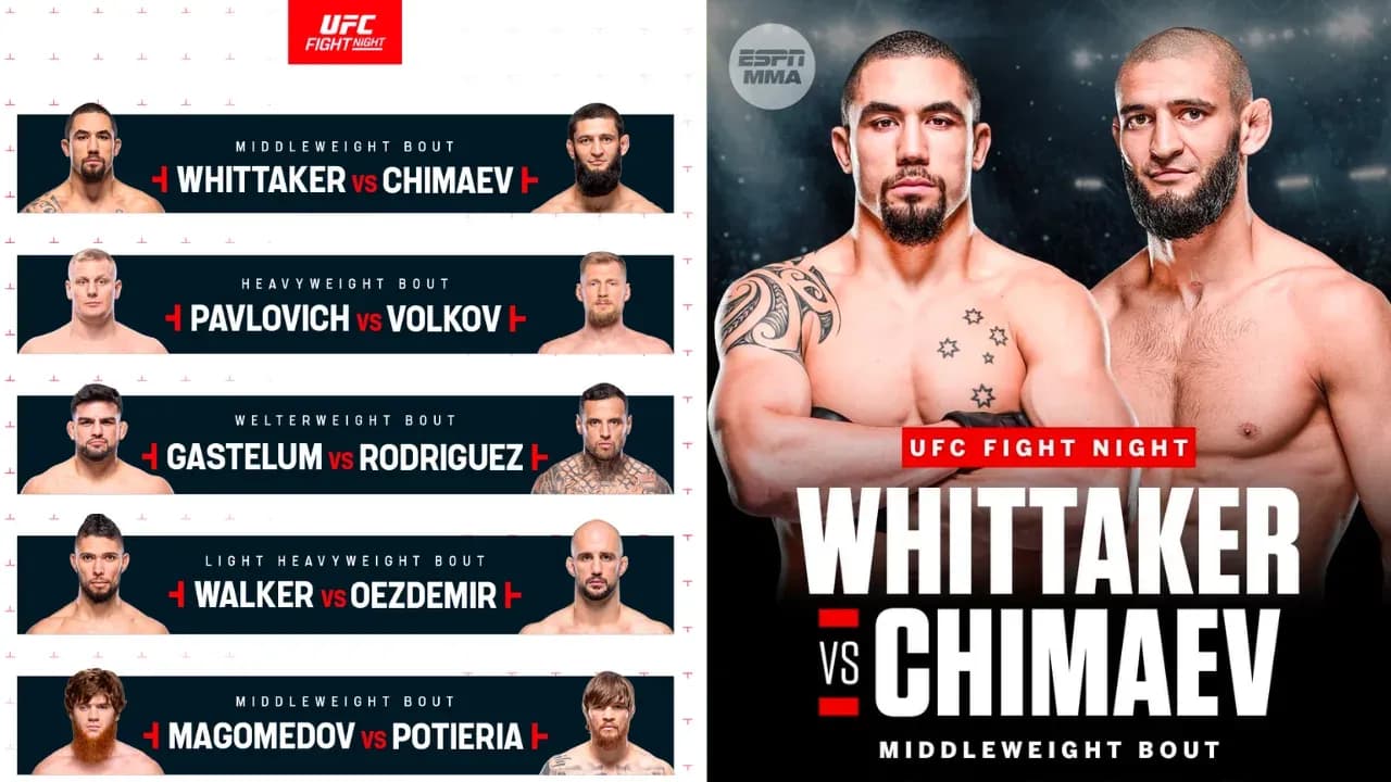 UFC Saudi Arabia to be headlined by Robert Whittaker