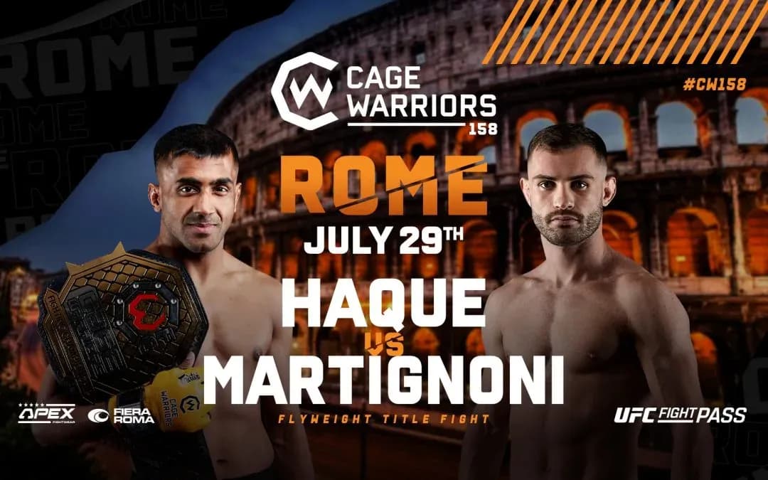 Cage Warriors: Rome –Haque vs. Martignoni poster