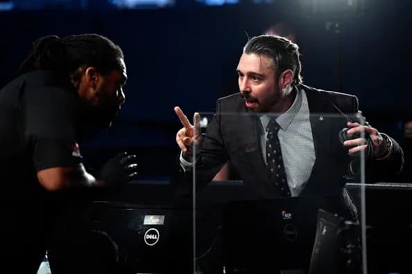 Herb Dean and Dan Hardy