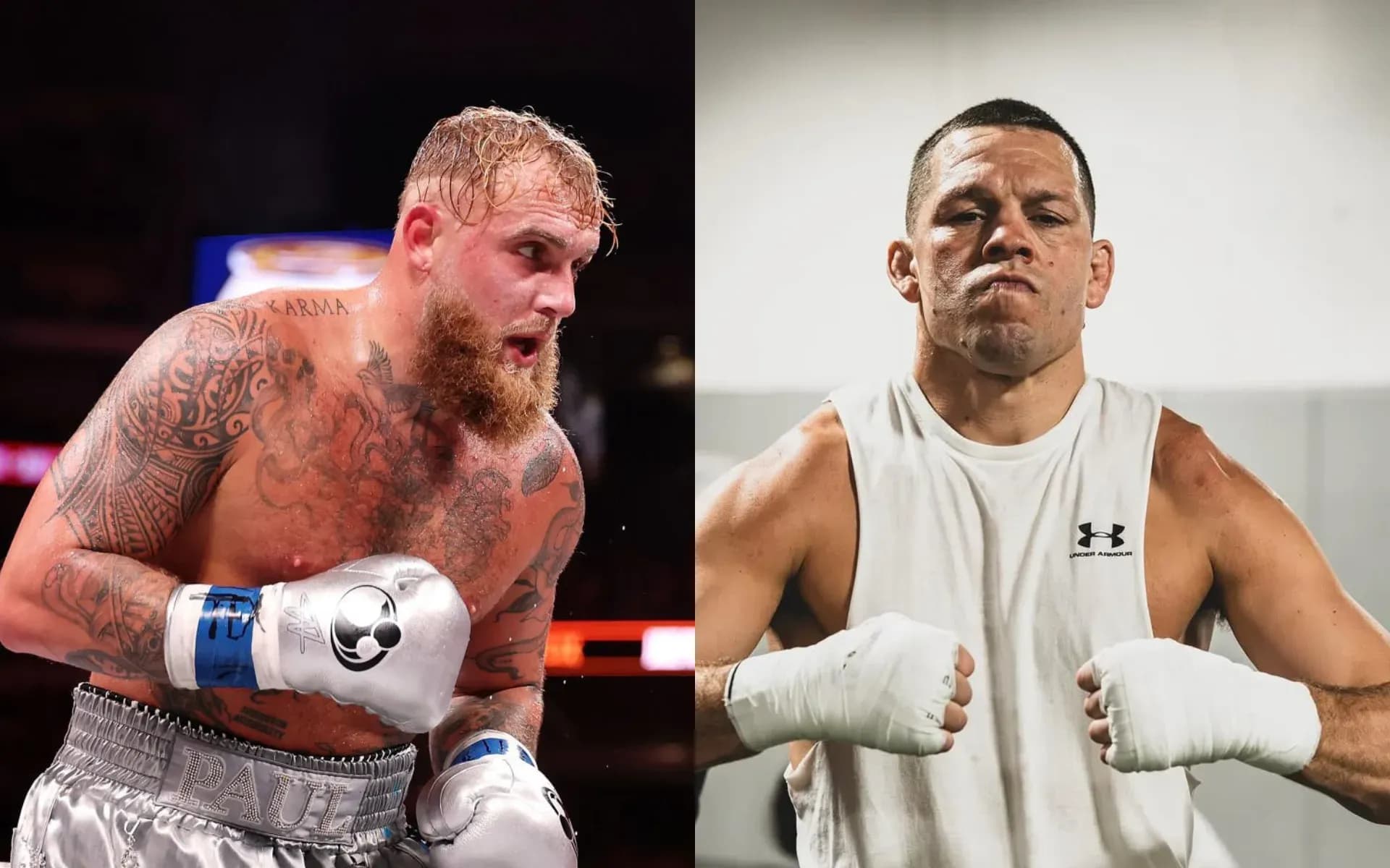 Jake Paul faced Nate Diaz in the sport of boxing 