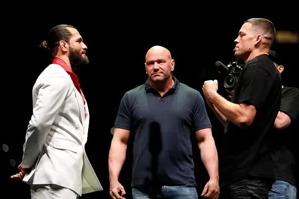 UFC 244 Stare down Nate Diaz Jorge Masvidal