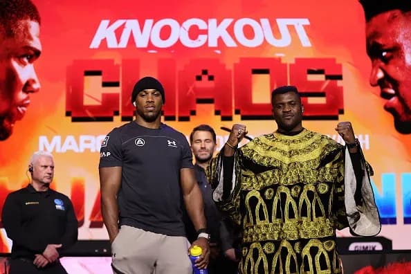 Anthony Joshua and Francis Ngannou