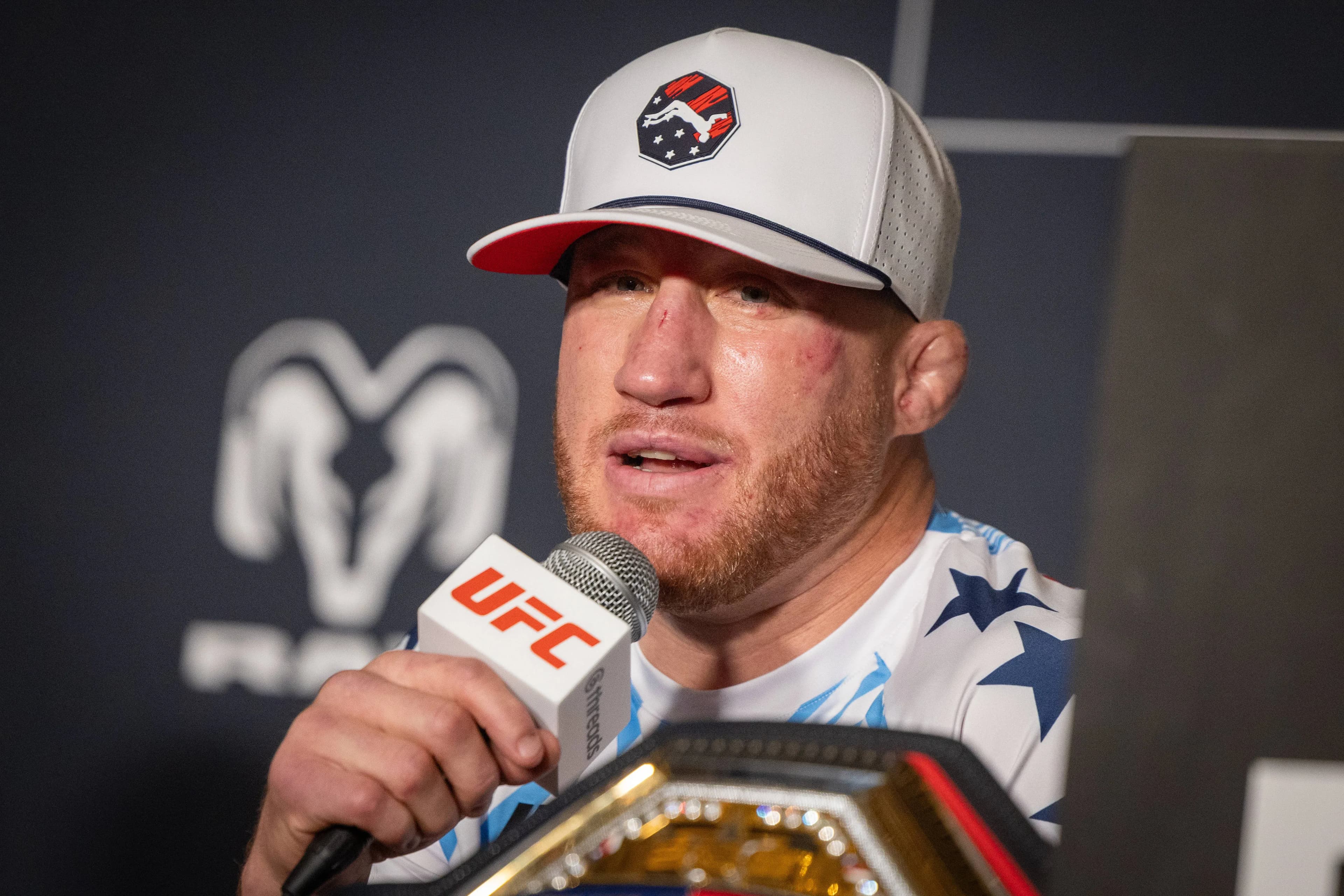 UFC Lightweight champion Justin Gaethje 