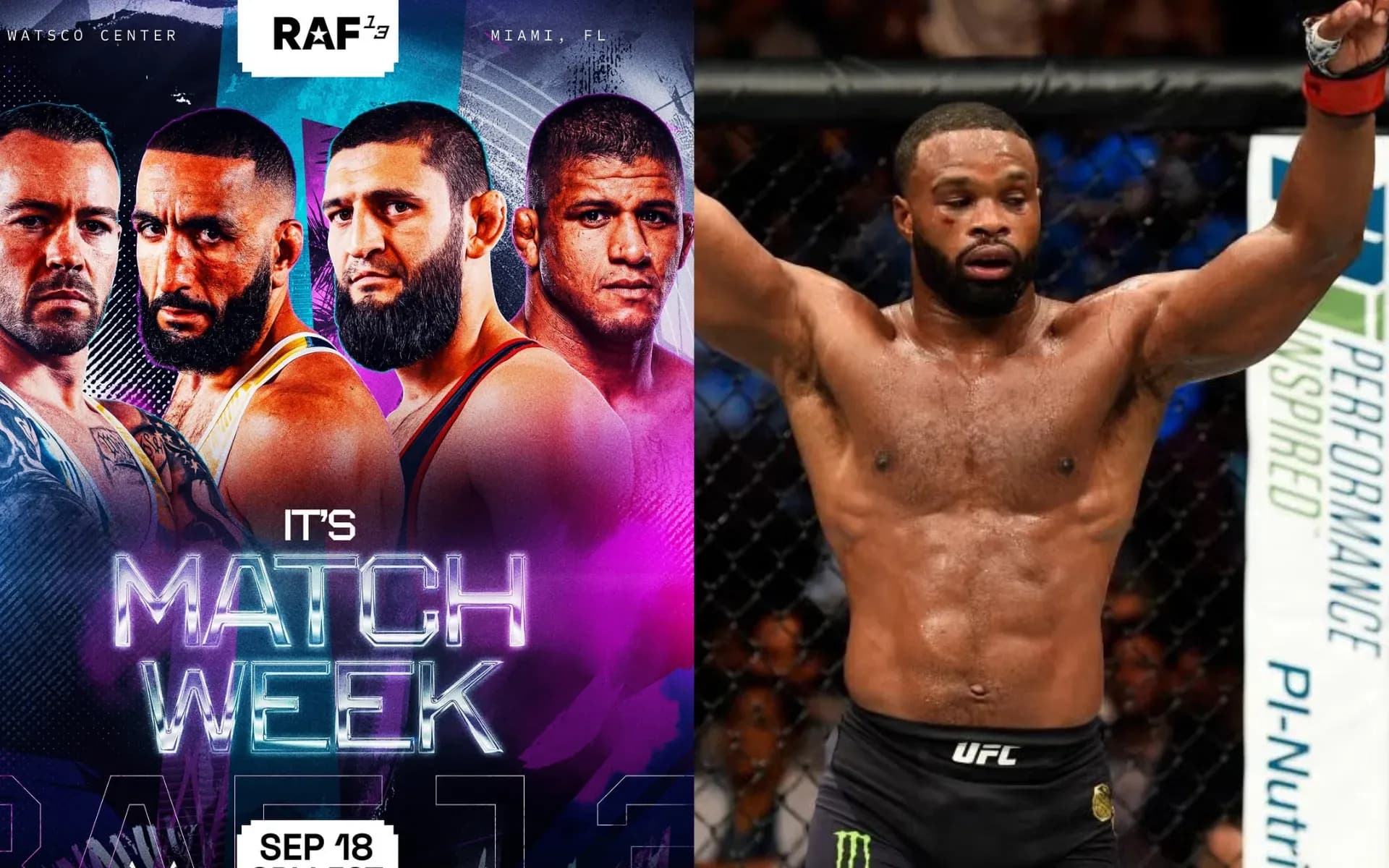 Tyron Woodley sees Khamzat Chimaev facing a tough challenge in Gilbert Burns at RAF 13 