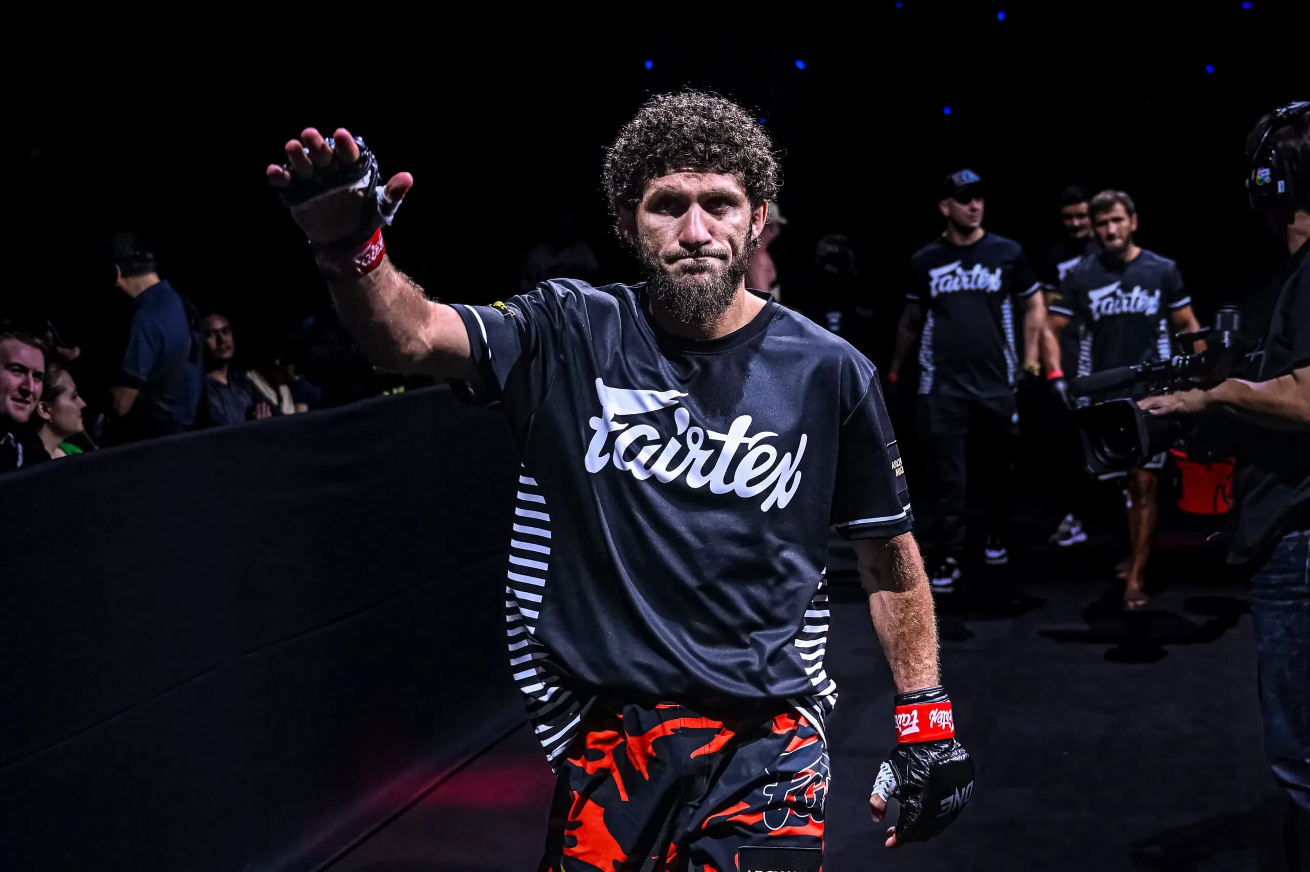 Russian Muay Thai fighter Kiamran Nabati makes his ONE Championship entrance