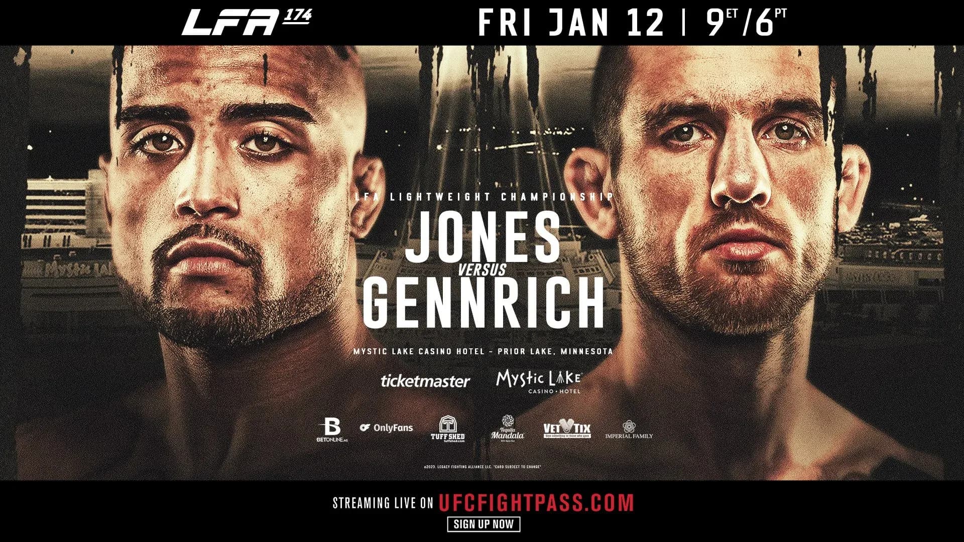 Jacobi Jones vs. Keegan Gennrich poster