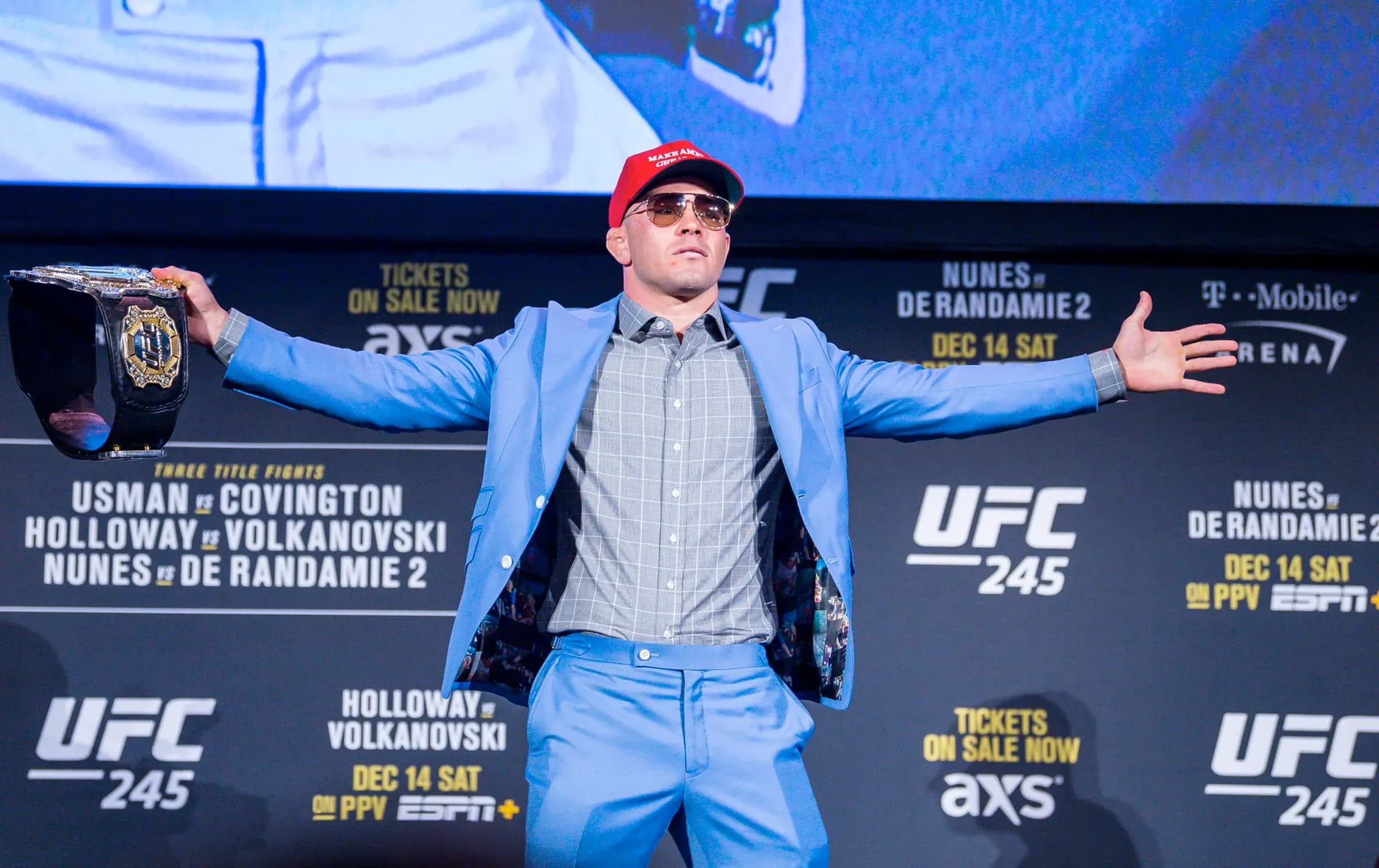 covington on referee Marc Goddard