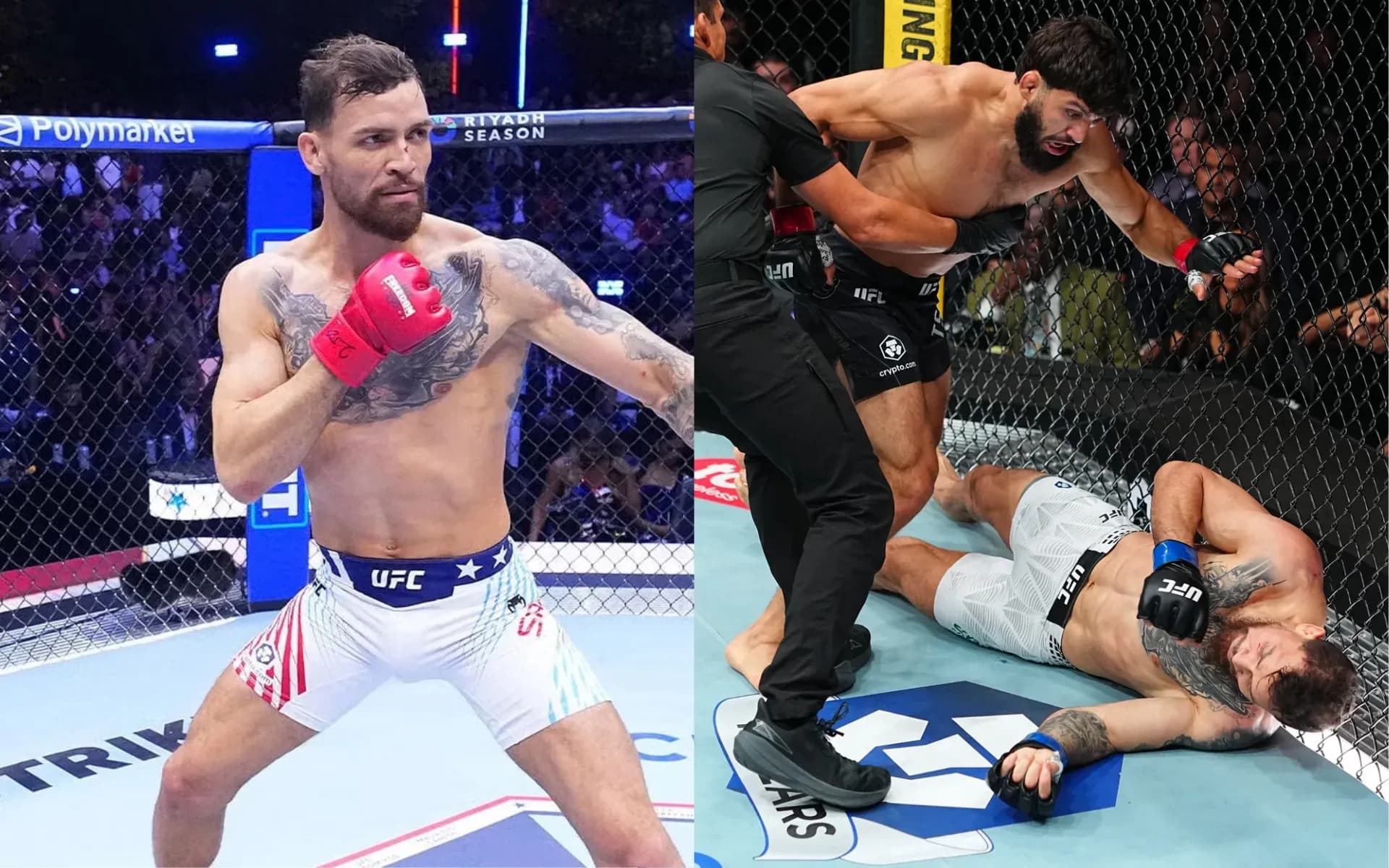 Mauricio Ruffy faced a vicious KO defeat against Arman Tsarukyan at UFC 331 