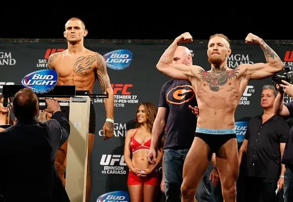 Conor McGregor and Dustin Poirier