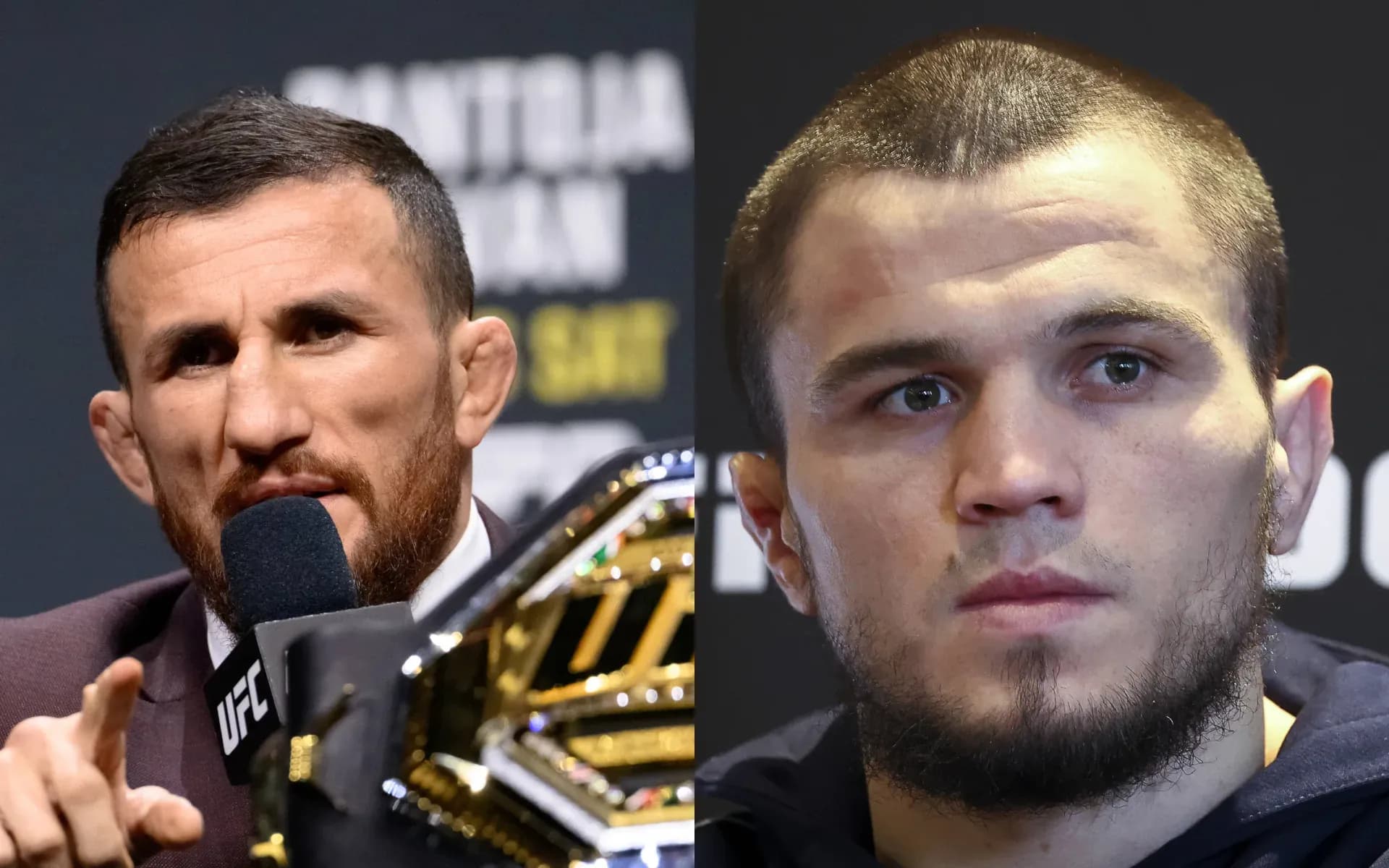 Merab Dvalishvili and Umar Nurmagomedov 