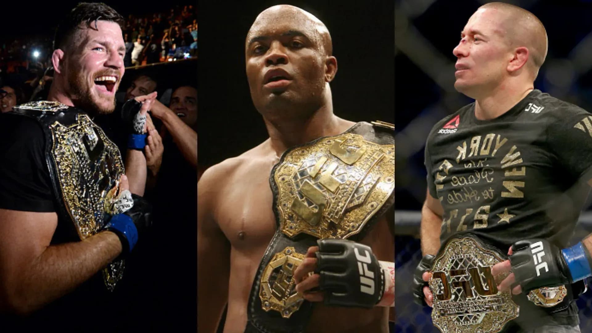 Michael Bisping Anderson Silva Georges St-Pierre