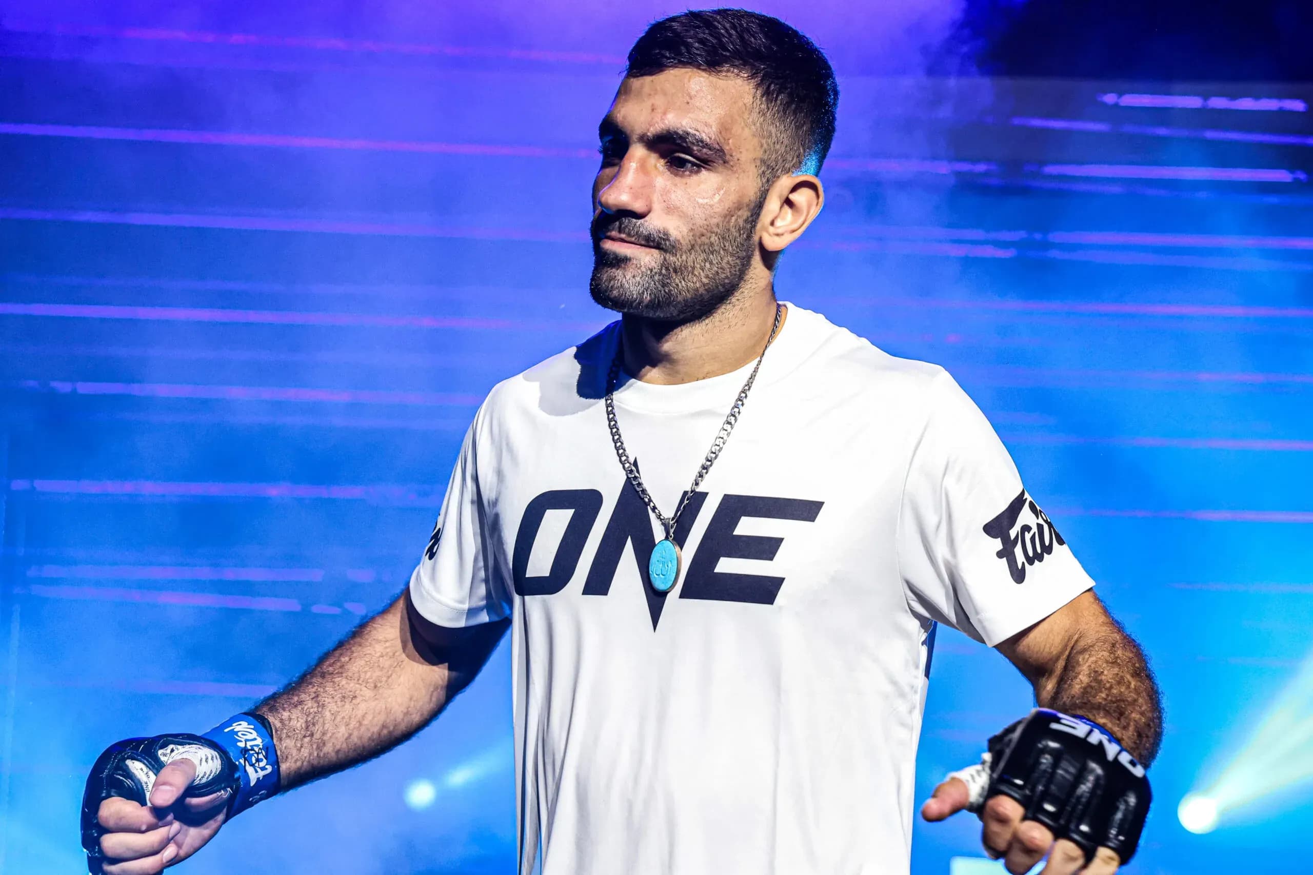 Mohammad Siasarani makes his entrance at ONE Friday Fights 137