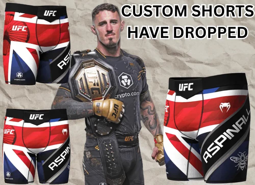 Tom Aspinall's custom shorts for UFC 321 are now live