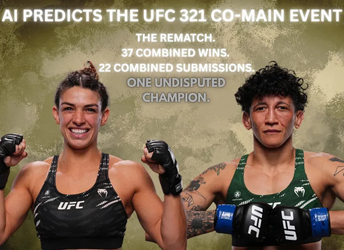 AI predicts the UFC 321 co-main event