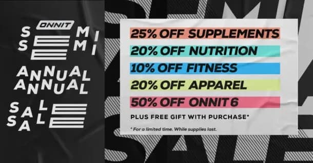 Onnit Semi Annual Sale